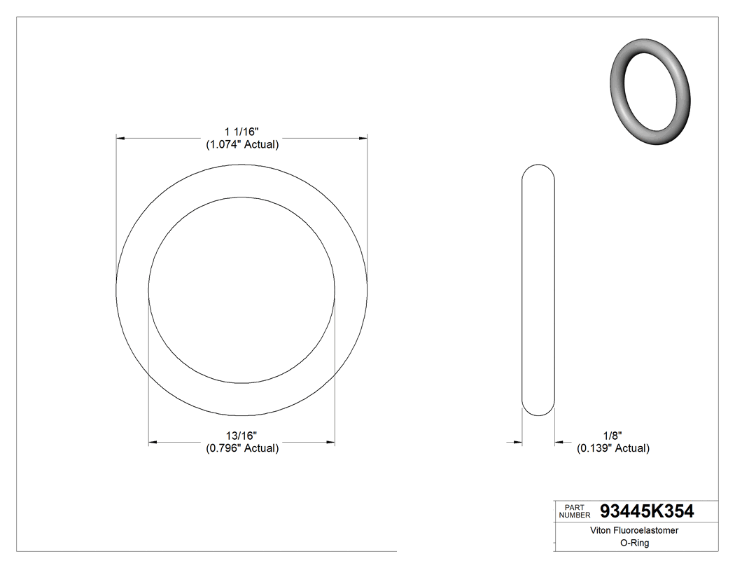 Technical drawing - 93445K354